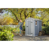 Keter Manor 4 ft. W x 6 ft. D Vertical Resin Outdoor Storage Shed Ideal For Patio image 3