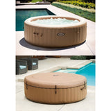 Intex: PureSpa: Sahara Tan Inflatable Hot Tub Set – 6 Person – 85″ Round Outdoor Heated Bubble Spa, Jet Massage, Cover, Hard Water Treatment System image 8