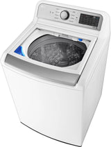 LG – 5.5 Cu. Ft. Smart Top Load Washer with TurboWash3D – White image 2
